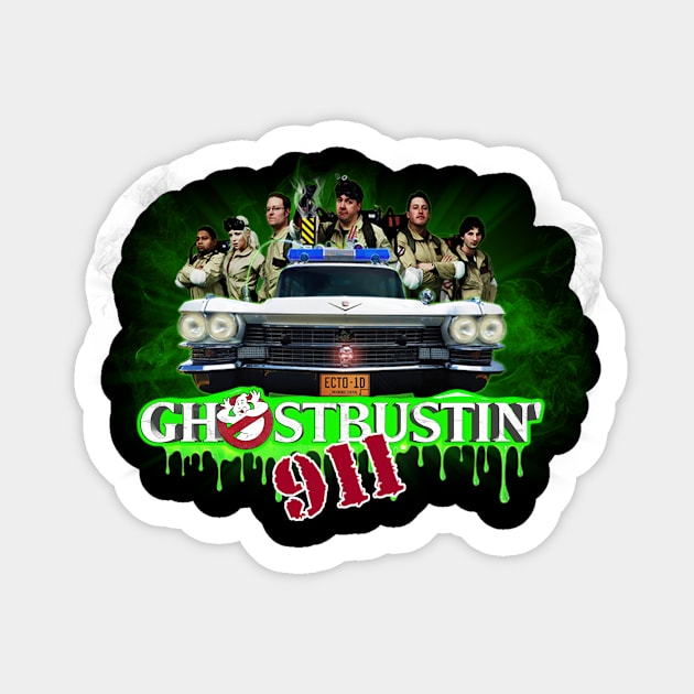 GHOSTBUSTIN' 911 ECTO-1D Sticker by TCGhostbusters